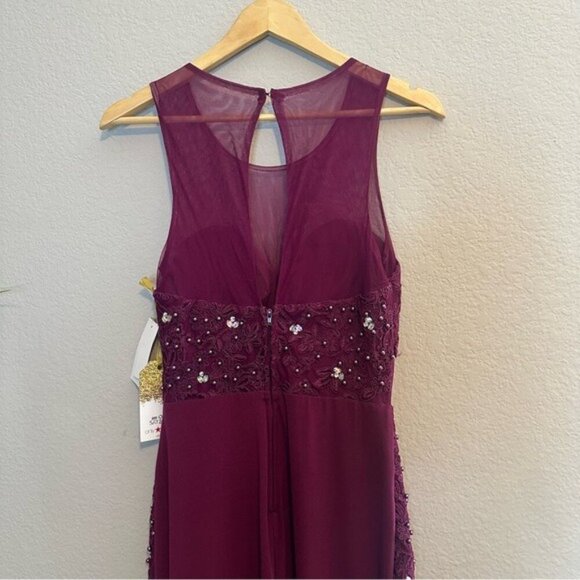 Say Yes To The Prom Womens Illusion Gown Dress Size Small - Picture 11 of 15